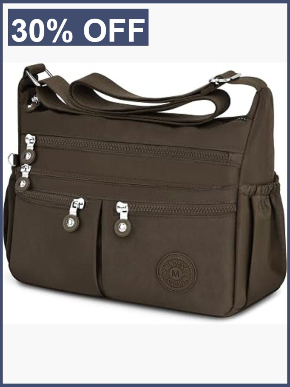 Nylon Crossbody Bag Women Travel Purse Large Capacity Waterproof Lightweight